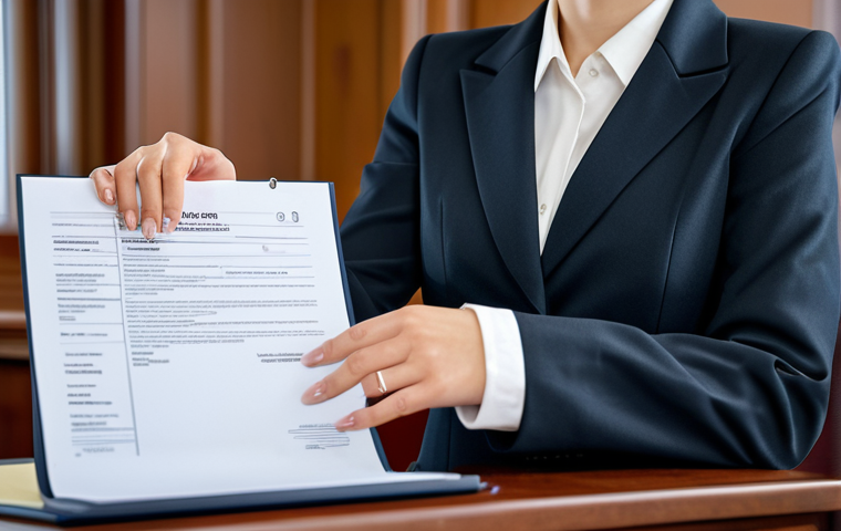 ** A professional female lawyer, fully clothed in a modest business suit, confidently presenting a case in a modern courtroom. Appropriate attire, safe for work, perfect anatomy, natural pose, well-formed hands, proper finger count, professional setting, legal documents visible, family-friendly.
**