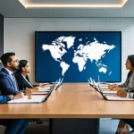 Home 10 변호사 경력으로 글로벌 커리어 도전 사례 - **Prompt:** A diverse group of professional lawyers and legal consultants from various ethnicities, ...