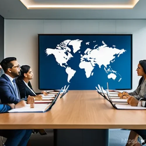 Home 22 변호사 경력으로 글로벌 커리어 도전 사례 - **Prompt:** A diverse group of professional lawyers and legal consultants from various ethnicities, ...