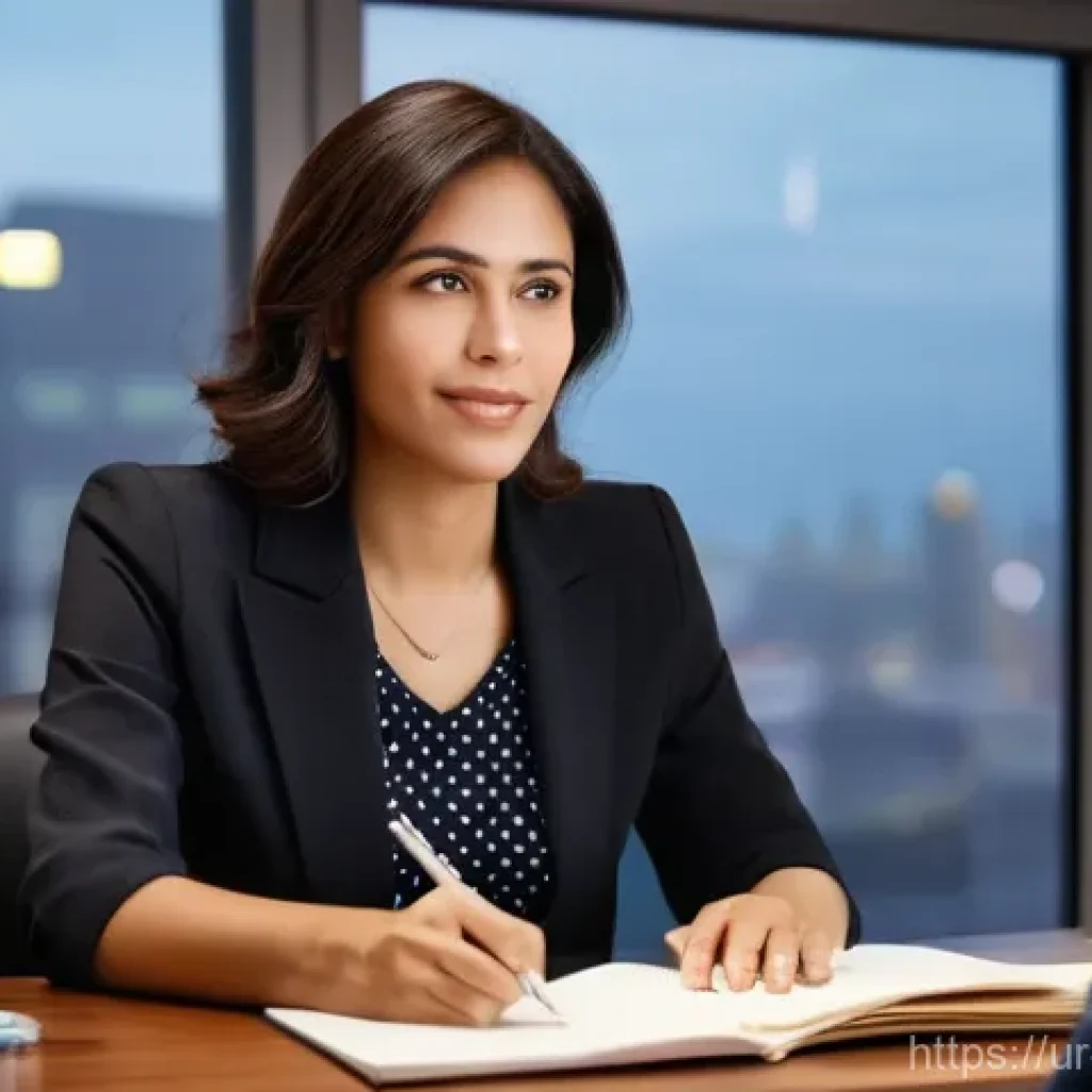 변호사 실무에서 고객 관리 팁 - Empathetic Counsel: The Listening Lawyer**
* **Prompt:** A diverse female lawyer, in professional...